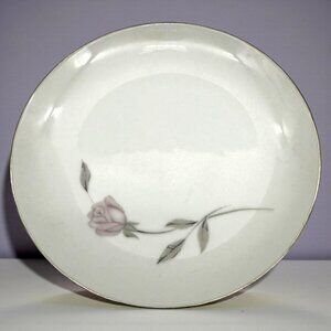 Mikasa Fine China 8194 Primrose Bread Plate With Pink Rose Design & Gold Trim 6.